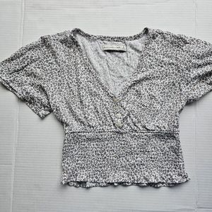 Abercrombie & Fitch Leopard Print Blouse